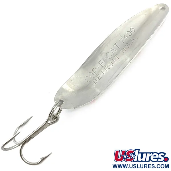 Eppinger Dardevle Cop-E-Cat 7400 Cuillère, Blanc/Nickel/Rouge UV, #4915