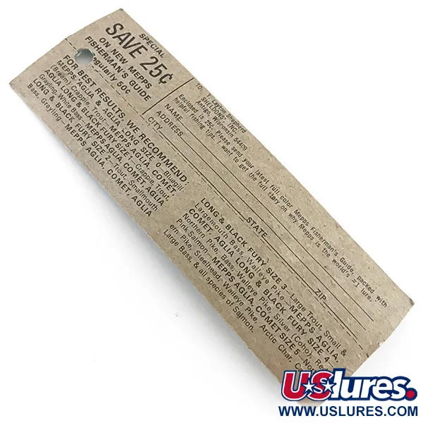 Mepps Aglia 1 Cuiller, Rouge/Blanc/Or, 3.5g, Pack Vintage, #4922