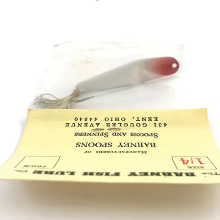 Weedless Barney Spoon Cuillère, Rouge/Blanc, 7g, Anti-herbe, #4924