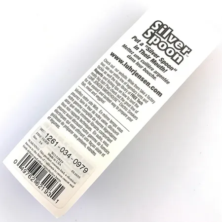 Luhr Jensen Weedless Silver Spoon UV, Fire Tiger, 17g, Cuillère, #5796