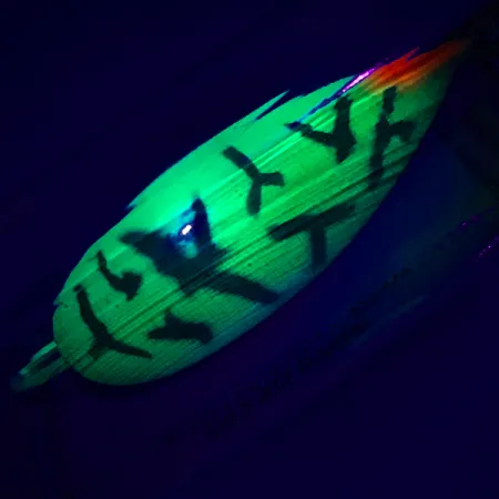 Luhr Jensen Weedless Silver Spoon UV, Fire Tiger, 17g, Cuillère, #5796