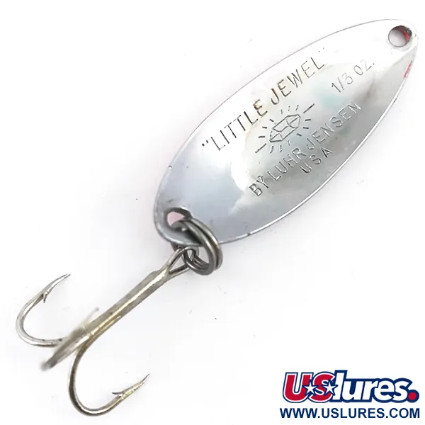 Luhr Jensen Little Jewel UV Cuillère, Nickel martelé, 9g, UV, #4947