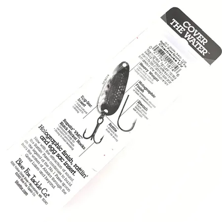 Blue Fox Rattlin Pixee Cuillère, Nickel / Vert Clair, 14g, #4957