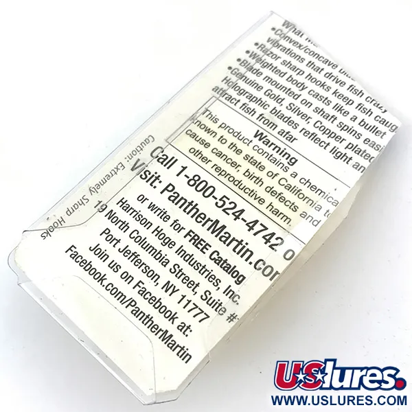 Panther Martin 2 Cuillère, Or, 1,77g, Palette sur axe, #4994