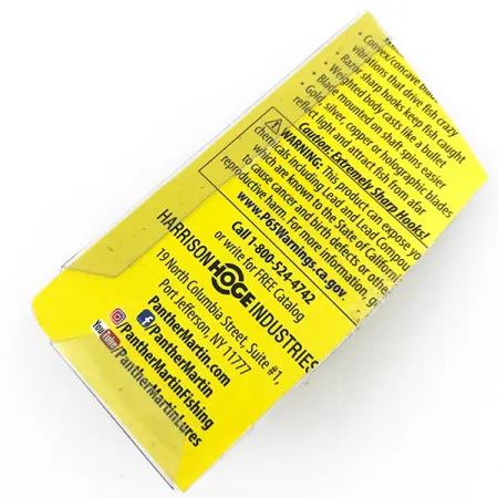 Panther Martin 6 Cuillère, Argent / Bleu, 6g, Palette en ligne, #4998