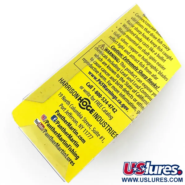 Panther Martin 6 Cuillère, Argent / Bleu, 6g, Palette en ligne, #4998