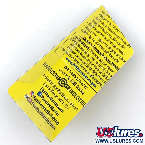 Panther Martin 6 Cuillère, Fire Tiger, 6g, Axe traversant, #5009