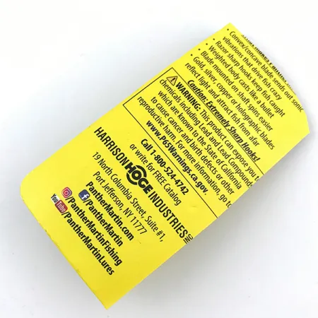 Panther Martin 6 Cuiller, Fire Tiger, 6g, Palette sur axe, #5010