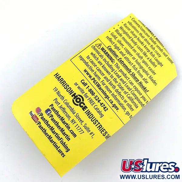 Panther Martin 6 Cuiller, Fire Tiger, 6g, Palette sur axe, #5001