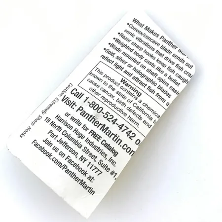 Panther Martin 4 Cuillère, Blue Trout, 4g, montage direct, #5012