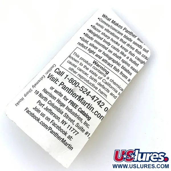 Panther Martin 4 Cuillère, Blue Trout, 4g, montage direct, #5012