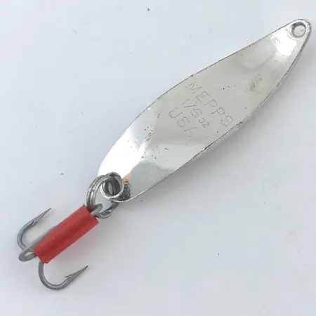 Mepps Syclops 00 Cuillère, Argent / Rouge, 4.5g, Forme S, #5038