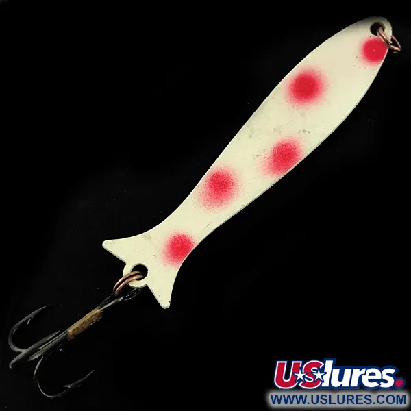 Williams Mooselook wobbler Cuillère, Blanc / Rouge, 5g, Profil Queue, #5043