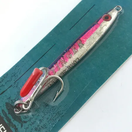 Luhr Jensen Deep Stinger Jig, Argent/Rose, 21g, Point d'attaque, #5060