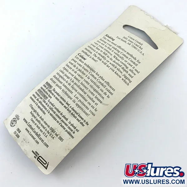 Cotton Cordell CC Spoon Cuillère, Nickel martelé, 11g, coulant, #5054