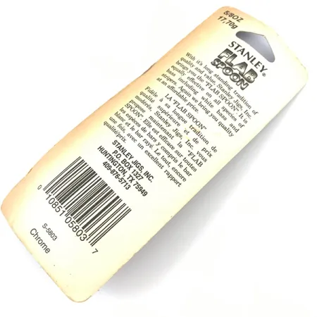 Stanley Flab Spoon Cuillère, Nickel, 17,7g, Œil Central, #5055