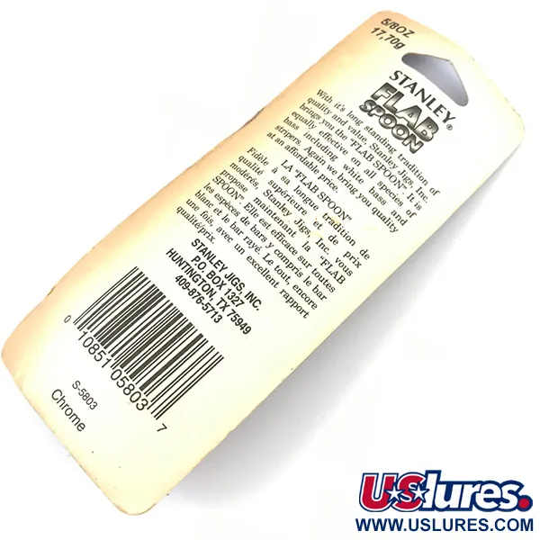 Stanley Flab Spoon Cuillère, Nickel, 17,7g, Œil Central, #5055