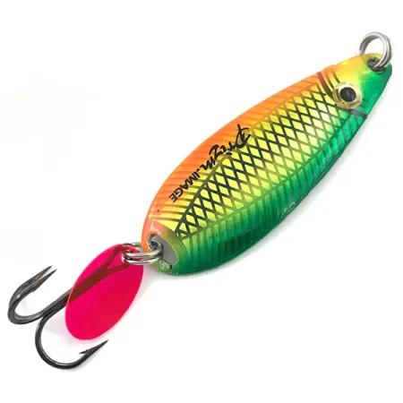 Cuillère Key Largo Syco Spoon, Rainbow Fish, 14g, Finition Prizm, #5057