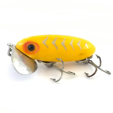 Fred Arbogast Jitterbug Leurre Surface, Jaune, 10g, Bavette Métal, #5067