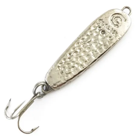 Cotton Cordell CC Spoon Jigger, Argent martelé, 14g, Vertical, #5079