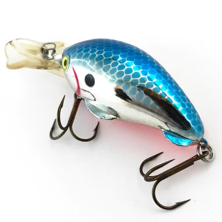 Luhr Jensen Brush Baby Uv Crankbait, Bleu/Argent/UV, 12g, #5097