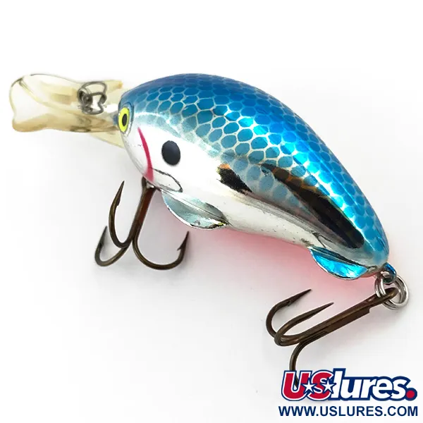 Luhr Jensen Brush Baby Uv Crankbait, Bleu/Argent/UV, 12g, #5097