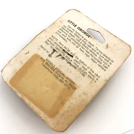 Mann's Bait Little George Tail-spinner, Blanc/Nickel, 12g, #5115