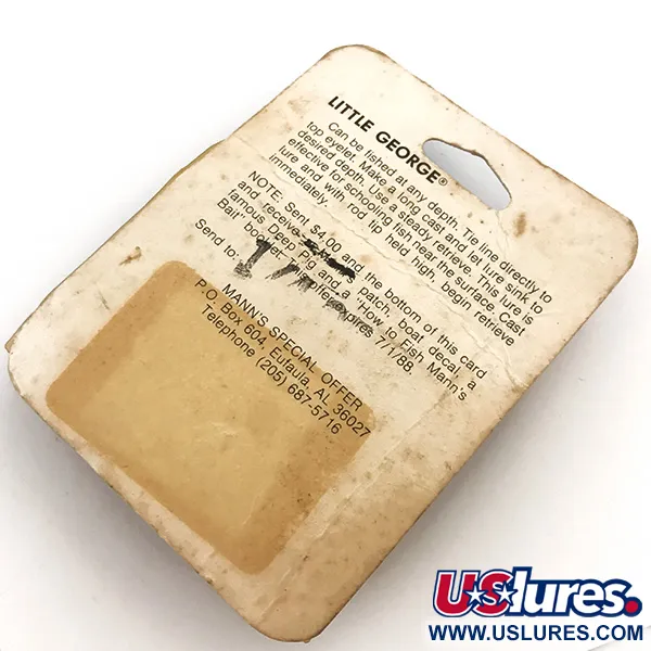 Mann's Bait Little George Tail-spinner, Blanc/Nickel, 12g, #5115