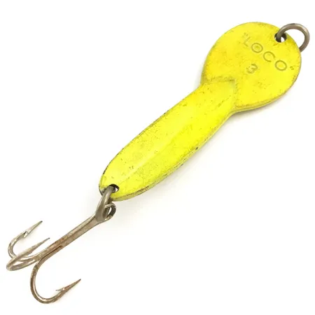 Glen Evans Loco 3 UV Cuillère, Jaune/Holo, 17g, Réactif UV, #5125