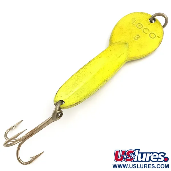 Glen Evans Loco 3 UV Cuillère, Jaune/Holo, 17g, Réactif UV, #5125