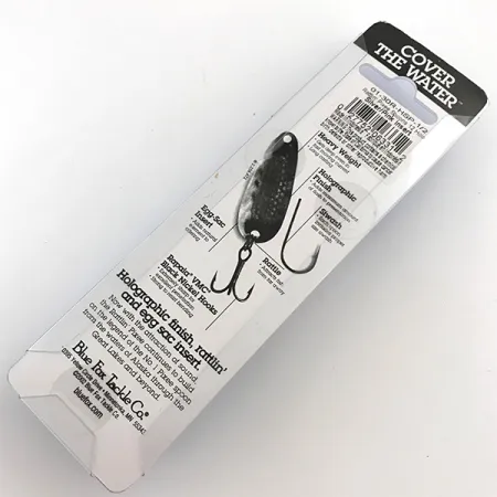 Blue Fox Rattlin Pixee Cuillère, Pink UV / Rainbow Herring, 14g, #5127