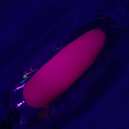 Blue Fox Rattlin Pixee Cuillère, Pink UV / Rainbow Herring, 14g, #5127