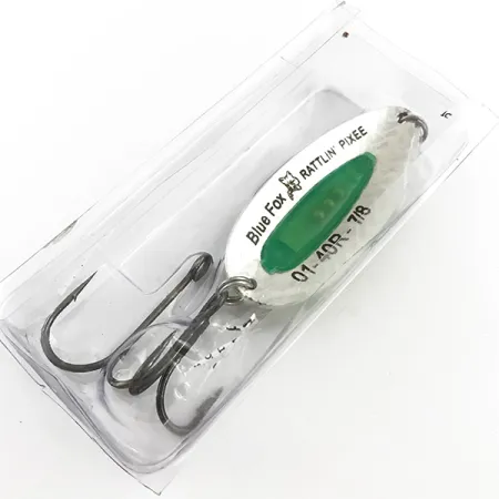 Blue Fox Rattlin Pixee Cuillère, Rainbow Gold/Vert, 24g, Rattle, #5130