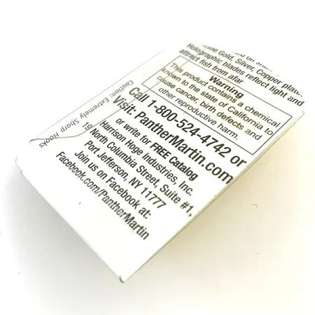 Panther Martin 2 Cuiller, Or, 2.5g, Design In-Line, #5169