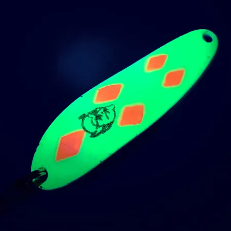 Dardevle Cop-E-Cat 7300 UV Cuillère, Jaune/Nickel, 10g, UV, #5183