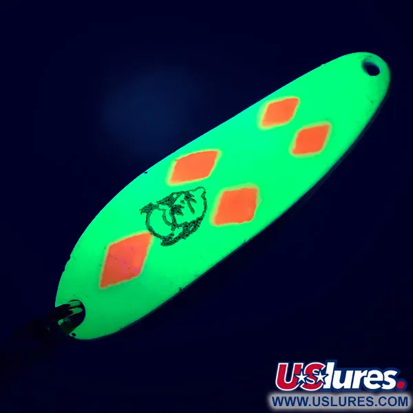 Dardevle Cop-E-Cat 7300 UV Cuillère, Jaune/Nickel, 10g, UV, #5183