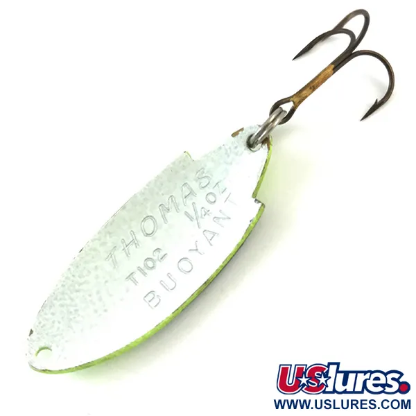 Thomas Buoyant UV Cuillère, Chartreuse/Blanc UV, 7g, UV Glow, #5186