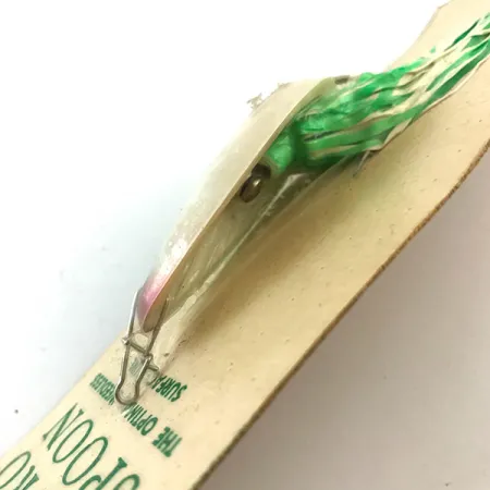 Hydro Lures Weedless Hydro Spoon UV, Blanc/Vert, 14g, Jupe UV, #5197