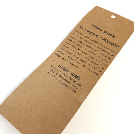 Hydro Lures Weedless Hydro Spoon UV, Blanc/Vert, 14g, Jupe UV, #5197