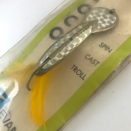 Glen Evans Weedless Loco Cuillère, Nickel/Hologramme/Jaune, 19g, #5200