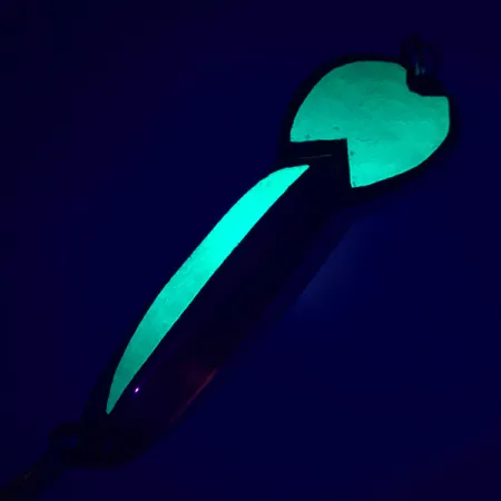 Glen Evans Loco 4. Cuillère, Nickel / Green Hologram, 23g, #5202