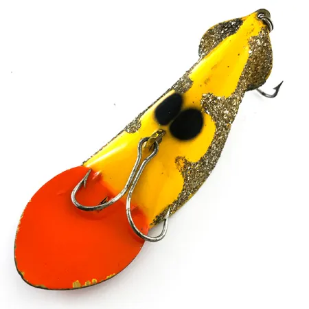 Buck Perry Spoonplug Cuillère, Jaune/Orange/Gris, 21g, #5220