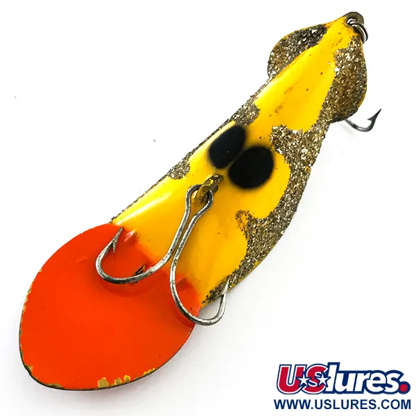 Buck Perry Spoonplug Cuillère, Jaune/Orange/Gris, 21g, #5220