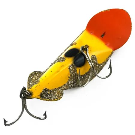 Buck Perry Spoonplug Cuillère, Jaune/Orange/Gris, 21g, #5220