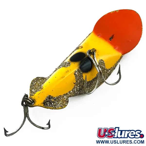 Buck Perry Spoonplug Cuillère, Jaune/Orange/Gris, 21g, #5220