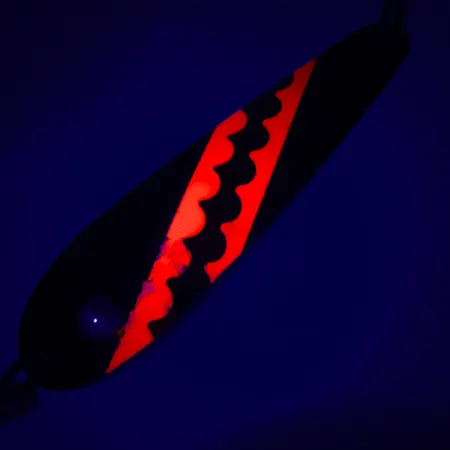 Northern King 28 UV Cuillère Traîne, Black/Red/Gold, 14g, UV, #5225