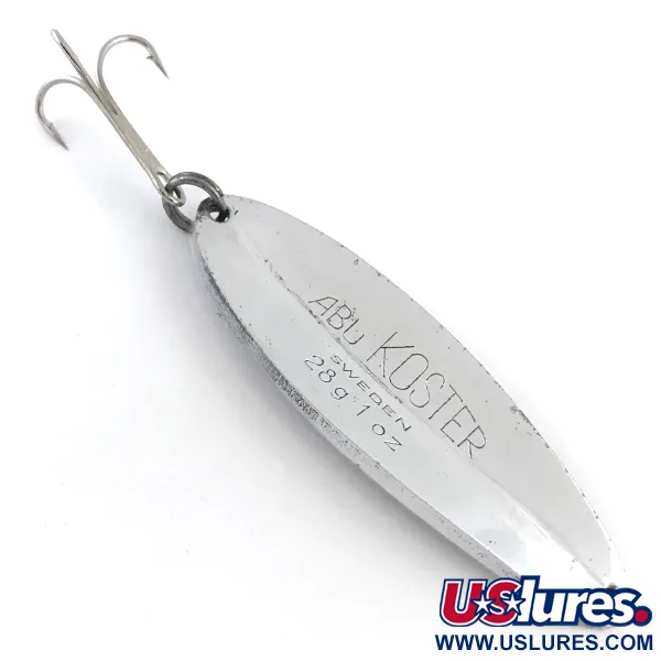 Abu Garcia Koster Cuillère, Argent, 28g, Motif Écailles, #5249