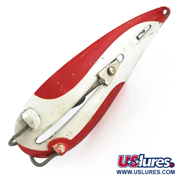 LARSON BAIT FISHTRAP Cuillère, Rouge/Blanc/Nickel, 17g, Anti-herbe, #5250
