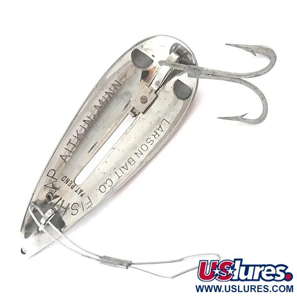 LARSON BAIT FISHTRAP Cuillère, Rouge/Blanc/Nickel, 17g, Anti-herbe, #5250