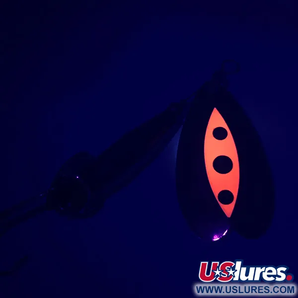 Luhr Jensen Les Davis Bolo UV Cuiller, Nickel/Rouge, 14g, UV, #5256